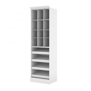 Bestar - Versatile 25'' Closet Organizer in White - 40164-17