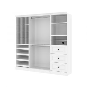 Bestar - Versatile 86“ Closet Organizer in White - 40853-17