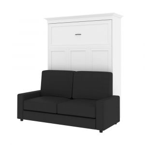 Bestar - Versatile Queen Murphy Bed with Sofa (78W) in White - 40721-000017