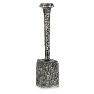 BOBO Intriguing Objects by Hooker Furniture - Antique Nickel Block Candleholder - Small - BI-6050-0142