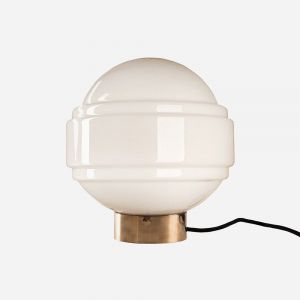BOBO Intriguing Objects by Hooker Furniture - Handblown Polish Saturn Opaline Glass Table Lamp - BI-7057-0003