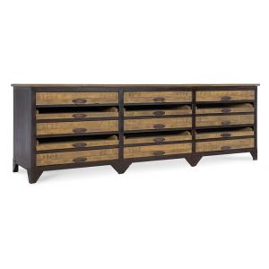 BOBO Intriguing Objects by Hooker Furniture - Industrial 15 Drawer Cabinet Counter - BI-4017-0006