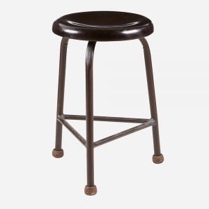 BOBO Intriguing Objects by Hooker Furniture - Iron Triangle Stool w/ Wood Seat - BI-3044-0005