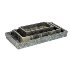 BOBO Intriguing Objects by Hooker Furniture - Rectangular Black Marble Stacking Trays - BI-6055-0022