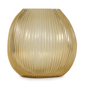 BOBO Intriguing Objects by Hooker Furniture - Seine Gold Sculptural Glass Vase - Medium - BI-6050-0039