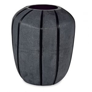 BOBO Intriguing Objects by Hooker Furniture - Simius Soft Black Glass Blown Vase - BI-6050-0095