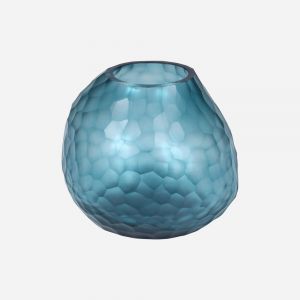 BOBO Intriguing Objects by Hooker Furniture - Somme Round Petrol Glass Vase - BI-6050-0024