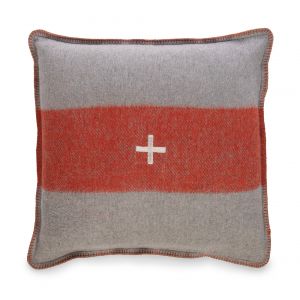 BOBO Intriguing Objects by Hooker Furniture - Swiss Army Pillow Cover 24x24 Grey/Orange - BI-9065-0004