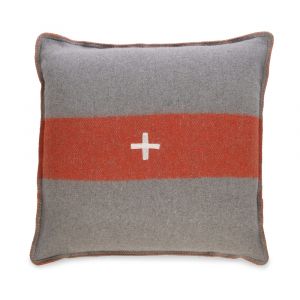 BOBO Intriguing Objects by Hooker Furniture - Swiss Army Pillow Cover 28x28 Grey/Orange - BI-9065-0008