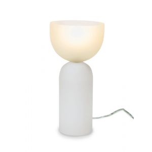 BOBO Intriguing Objects by Hooker Furniture - Wide Top Smooth White Luxury Lamp - Small - BI-7057-0015