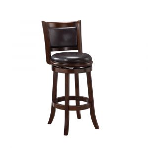 Boraam - Augusta Swivel Bar Stool - Cappuccino/Dark Brown - 46829