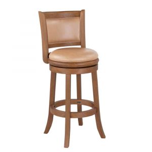 Boraam - Augusta Swivel Bar Stool - Chestnut Wire-Brush - 52829