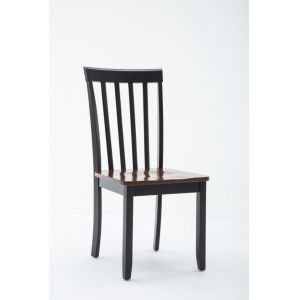 Boraam - Bloomington Dining Chair in Black and Cherry (Set of 2) - 21031