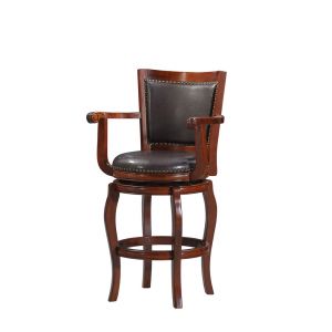 Boraam - Jones Swivel Bar Stool - Brown/Cherry - 52429