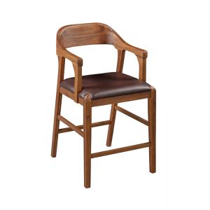 Boraam - Rasmus Wood Counter Stool - Chestnut Wire-Brush Finish - 78024