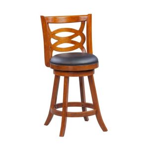 Boraam - Seina Swivel Counter Stool - Walnut - 61524