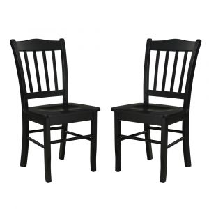 Boraam - Shaker Dining Chairs, Set of 2 - Black - 30236