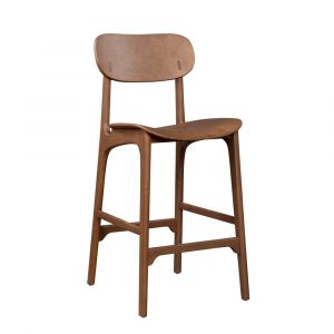 Boraam - Solvang Wood Bar Stool- Brown Ale Finish - 60329