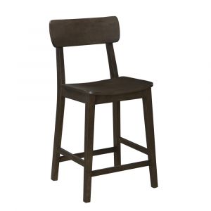 Boraam - Torino Wood Counter Stool - Carbonite Finish - 86724