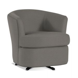 Braxton Culler - Ashby Swivel Tub Chair (Brown Crypton Performance Fabric) - 539-005