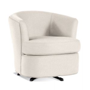 Braxton Culler - Ashby Swivel Tub Chair (White Crypton Performance Fabric) - 539-005