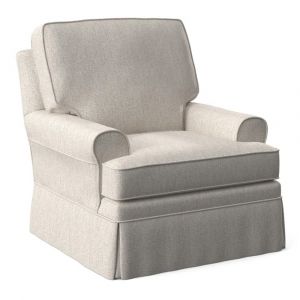 Braxton Culler - Belmont Swivel Chair (White Crypton Performance Fabric) - 621-005