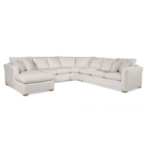 Braxton Culler - Bridgeport Four-Piece Sectional with Chaise (White Crypton Performance Fabric) - 560T-4PC-SEC2