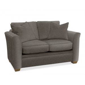 Braxton Culler - Bridgeport Loveseat with Wood Legs (Brown Crypton Performance Fabric) - 560-019