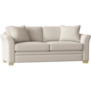 Braxton Culler - Bridgeport Sofa with Wood Legs (White Crypton Performance Fabric) - 560-011