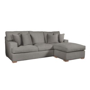 Braxton Culler - Bridgetown Chaise Estate Sofa with Reversible Ottoman (Brown Crypton Performance Fabric) - 785-C04-C09