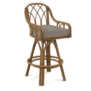 Braxton Culler - Edgewater Counter Stool with Swivel (Brown Crypton Performance Fabric) - 914-012