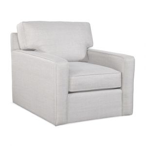 Braxton Culler - Gramercy Park Swivel Chair (White Crypton Performance Fabric) - 787-005