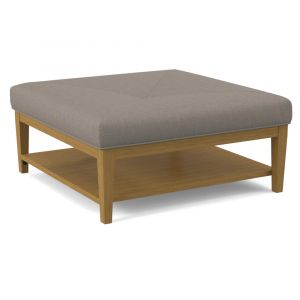 Braxton Culler - Hammond Square Cocktail Ottoman with Miter Top (Brown Crypton Performance Fabric) - 1019-009M