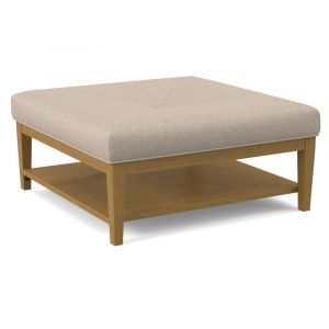 Braxton Culler - Hammond Square Cocktail Ottoman with Miter Top (Beige Crypton Performance Fabric) - 1019-009M