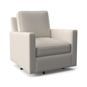 Braxton Culler - Nicklaus Swivel Chair (White Crypton Performance Fabric) - 724-005