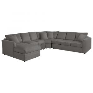 Braxton Culler - Northfield Four-Piece Sectional with Chaise (Brown Crypton Performance Fabric) - 550-4PC-SEC1