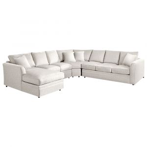 Braxton Culler - Northfield Four-Piece Sectional with Chaise (White Crypton Performance Fabric) - 550-4PC-SEC1