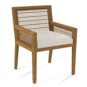 Braxton Culler - Pine Isle Arm Dining Chair (White Crypton Performance Fabric) - 1023-029