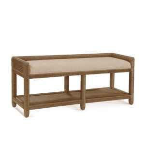 Braxton Culler - Pine Isle Bench with Rail (Beige Crypton Performance Fabric) - 1023-094