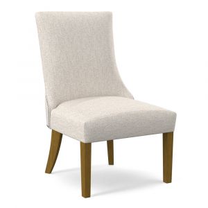 Braxton Culler - Tuxedo Parsons Dining Chair with Nailhead Trim (White Crypton Performance Fabric) - 528-028SN