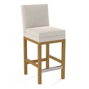 Braxton Culler - Upholstered Top Bar Stool (White Crypton Performance Fabric) - B113-003