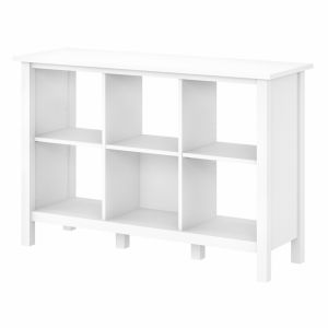 Bush Furniture - Broadview 6 Cube Organizer in Pure White - BDB145WH-03