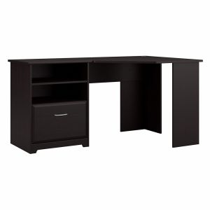 Bush Furniture - Cabot 60W Corner Desk with Storage in Espresso Oak - WC31815-03K - CLOSEOUT