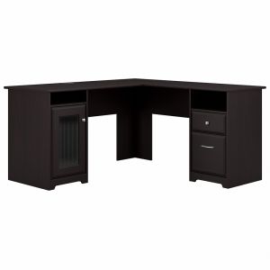 Bush Furniture - Cabot 60W L Shaped Computer Desk in Espresso Oak - WC31830-03K