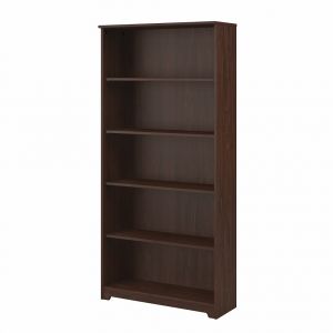 Bush Furniture - Cabot Tall 5 Shelf Bookcase in Modern Walnut - WC31066-03