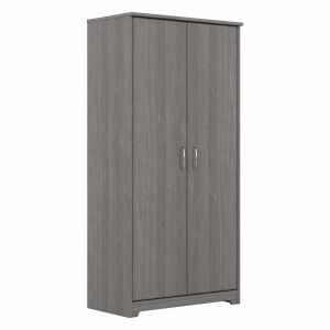 Bush Furniture - Cabot Tall Bathroom Storage Cabinet with Doors in Modern Gray - WC31399-Z1