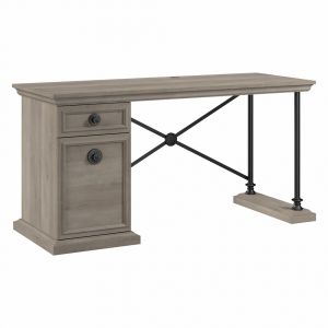 Bush Furniture - Coliseum 60W Designer Desk with Storage in Driftwood Gray - CSD160DG-03