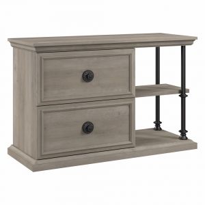 Bush Furniture - Coliseum Console Table with Storage in Driftwood Gray - CSF147DG-Z