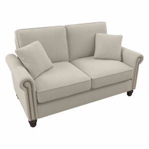 Bush Furniture - Coventry 61W Loveseat in Cream Herringbone - CVJ61BCRH-03K