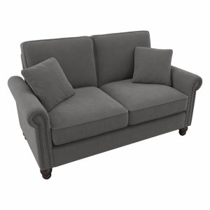 Bush Furniture - Coventry 61W Loveseat in French Gray Herringbone - CVJ61BFGH-03K